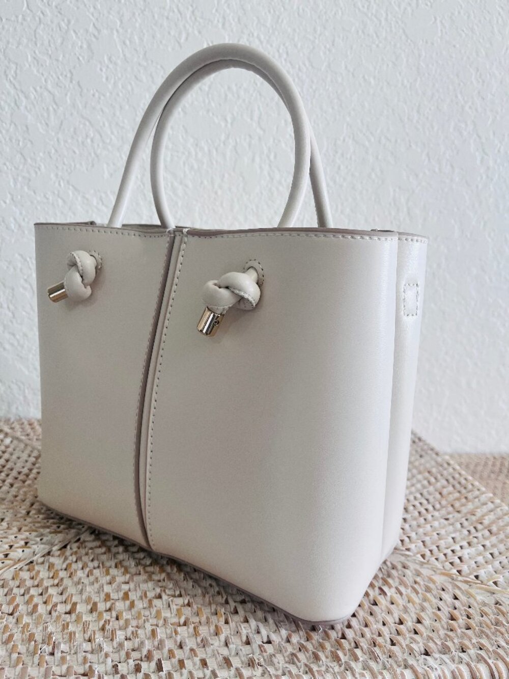 LOT OF TWO!! Zara Mini Totes Crossbody Handbags Cotton Fabric/Vegan - Picture 7 of 16